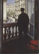 Gustave Caillebotte Young man at his window Germany oil painting artist